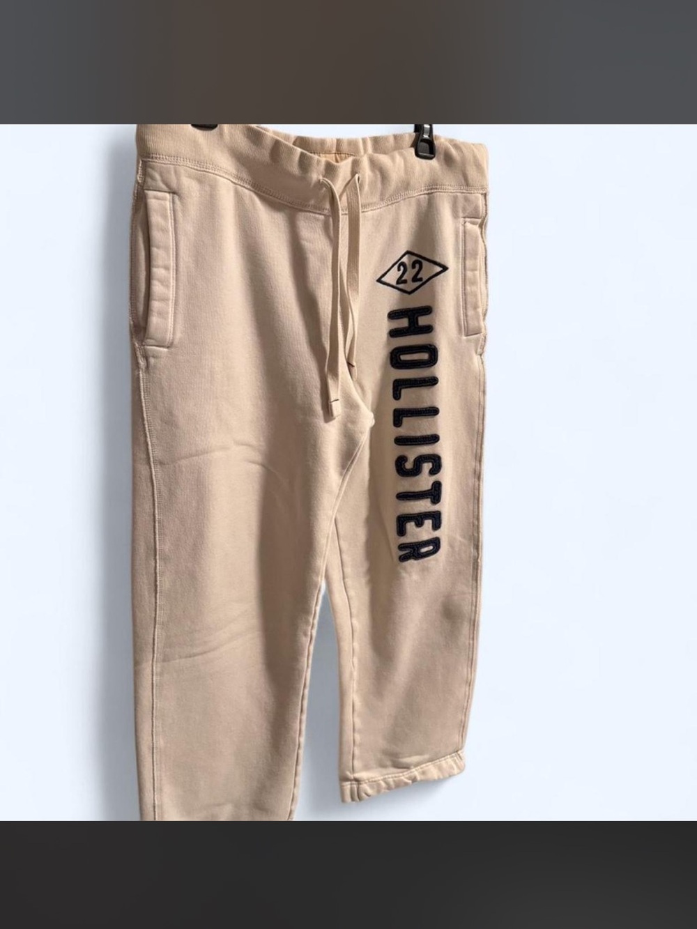 Hollister Cream Logo Joggers